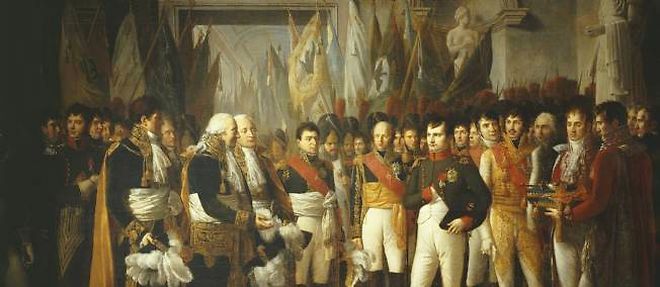 Napolepn Bonaparte a Berlin en novembre 1806. Toile de Rene Berthon. 

