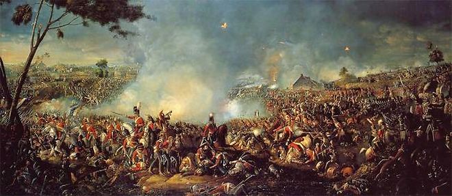 La bataille de Waterloo.