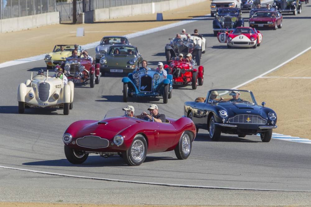 Le circuit de Laguna Seca offrait une belle occasion aux anciennes de se faire admirer en action. ©  Kimball Studios