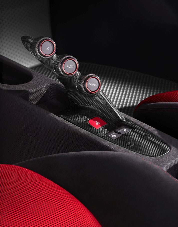 Intérieur de voiture en fibre de carbone Pour Ferrari 458