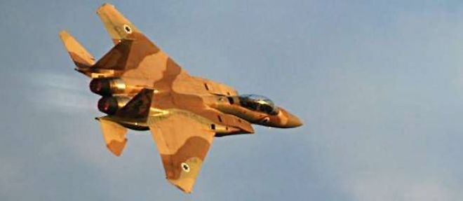 Un avion de chasse F-15 Eagle de l'armee de l'air israelienne.