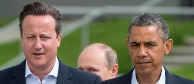 Obama et Cameron au G8 en juin.