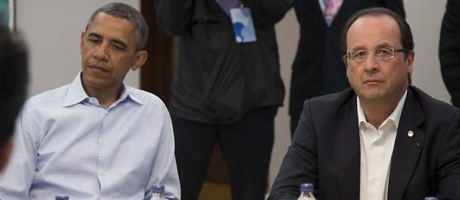 Barack Obama et Francois Hollande se sont entretenus sur la Syrie et sont convenus de rester en "etroit contact" pour apporter une reponse commune.