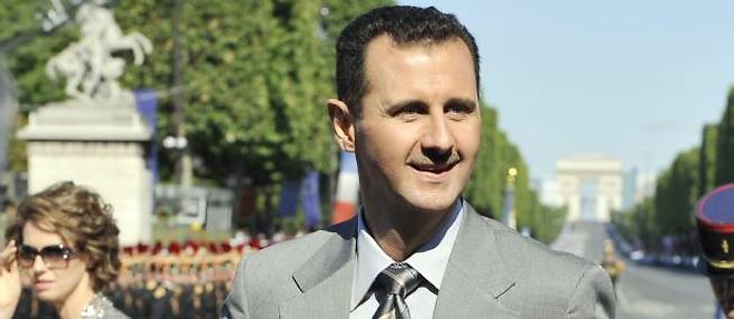 Bachar el-Assad lors de sa visite en France, en 2010.