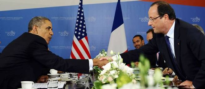 Barack Obama et Francois Hollande lors d'une rencontre bilaterale au sommet du G8 a Saint-Petersbourg, le 6 septembre dernier.
