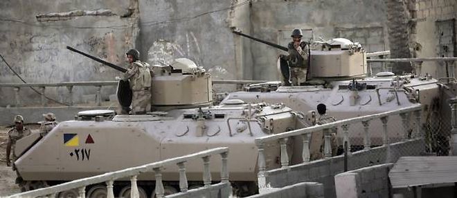 L'armee egyptienne, a Rafah, le 10 septembre 2013.