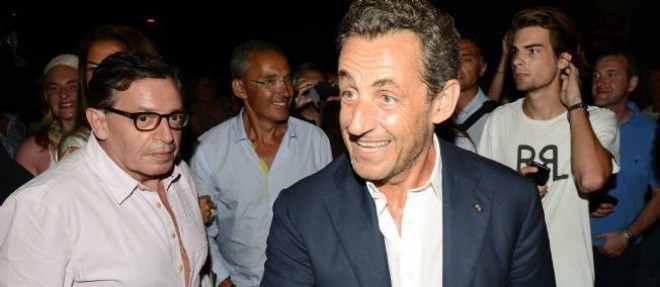Nicolas Sarkozy, a Saint-Tropez, le 3 aout 2013.