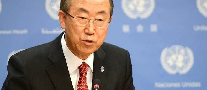 Le secretaire general de l'ONU Ban Ki-moon a presente aux 15 membres du Conseil de securite un rapport sur l'utilisation du gaz sarin en Syrie lundi.