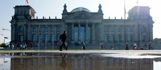 Le Parlement allemand, a Berlin.