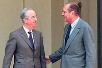 Edouard Balladur et Jacques Chirac en 1997. ©SIPA