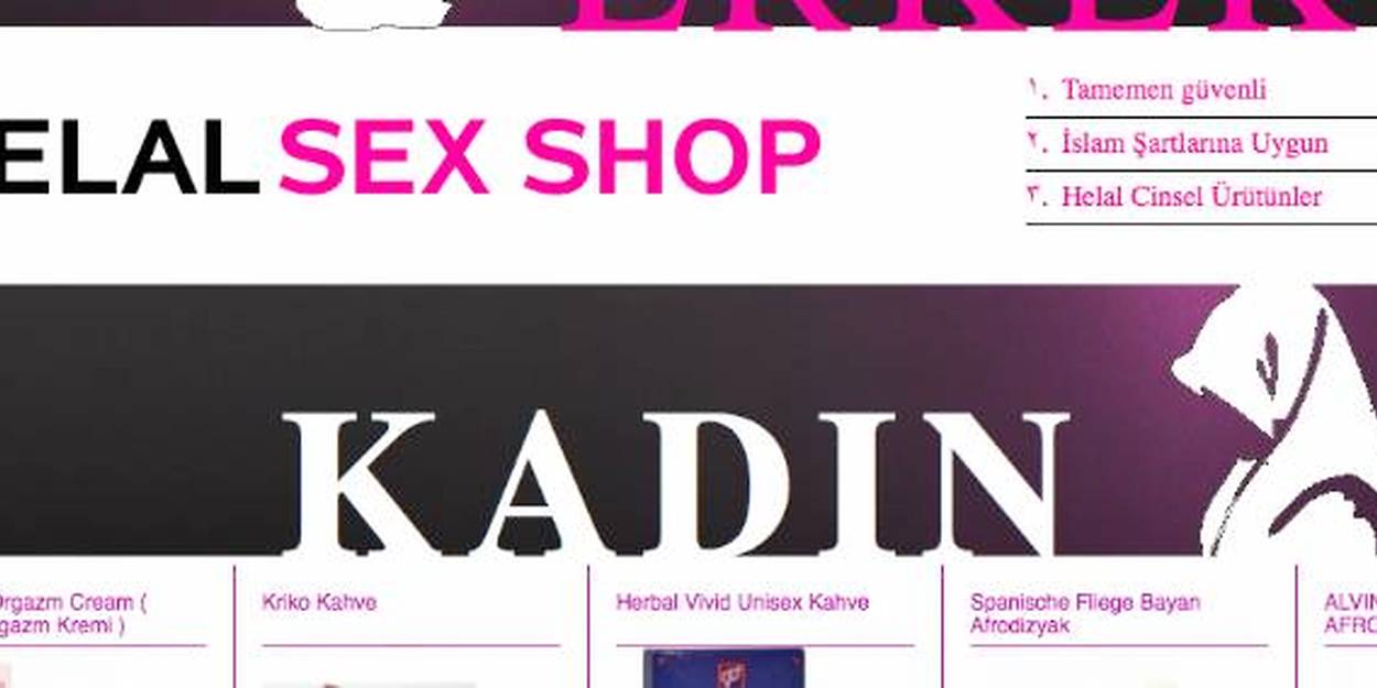 La Turquie Ouvre Son Premier Sex Shop Halal En Ligne