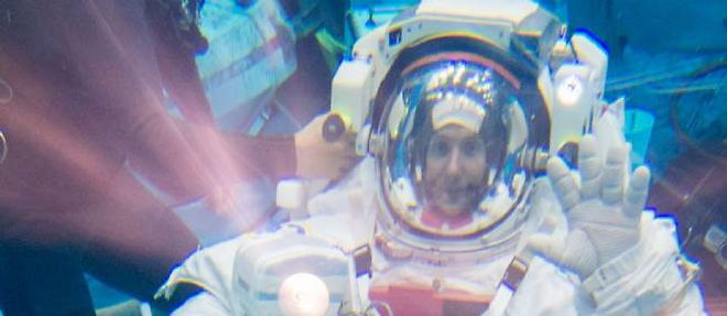 L'astronaute francais Thomas Pesquet lors d'un entrainement : les professionnels doivent etre prepares a affronter toutes les situations qui peuvent survenir dans l'espace.