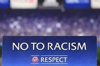 La campagne de prévention de l'UEFA contre le racisme, ici illustrée par son slogan officiel, est encore manifestement insuffisante. ©Alexander KLEIN