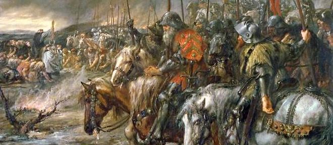 Matin de la bataille d'Azincourt, le 25 octobre 1415