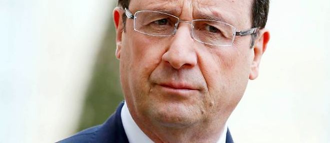 Francois Hollande a l'Elysee, le 11 avril 2013.