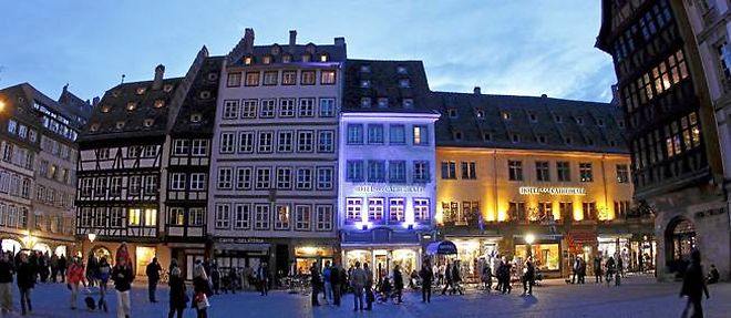 Strasbourg vue de nuit (photo d'illustration).