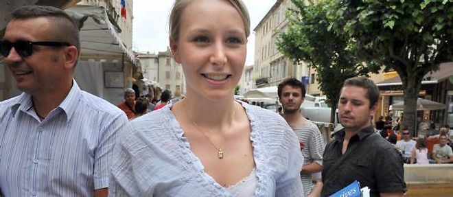 Marion Marechal-Le Pen, alors candidate FN aux legislatives dans la 3e circonscription du Vaucluse.