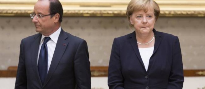Francois Hollande et Angela Merkel ont reagi lundi apres le devoilement d'un scandale d'espionnage de l'UE par les Etats-Unis (photo d'illustration).
