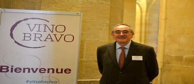 Jean-Claude Berrouet lors de la premiere edition de Vino Bravo, a Bordeaux.