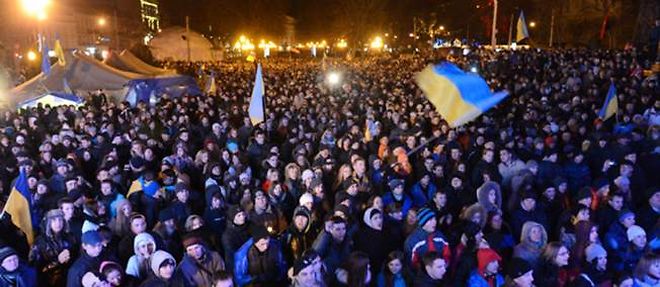La mairie de Kiev est aux mains de manifestants, selon la police.
