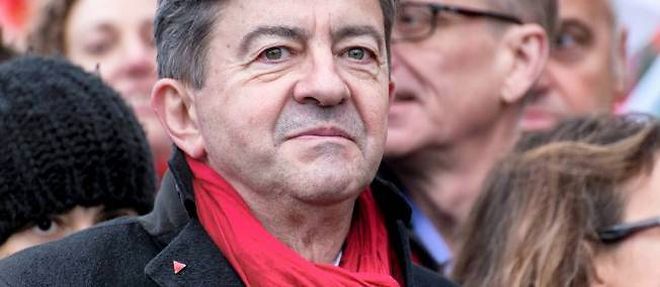 Jean-Luc Melenchon lors de la manifestation du 1er decembre a Paris.