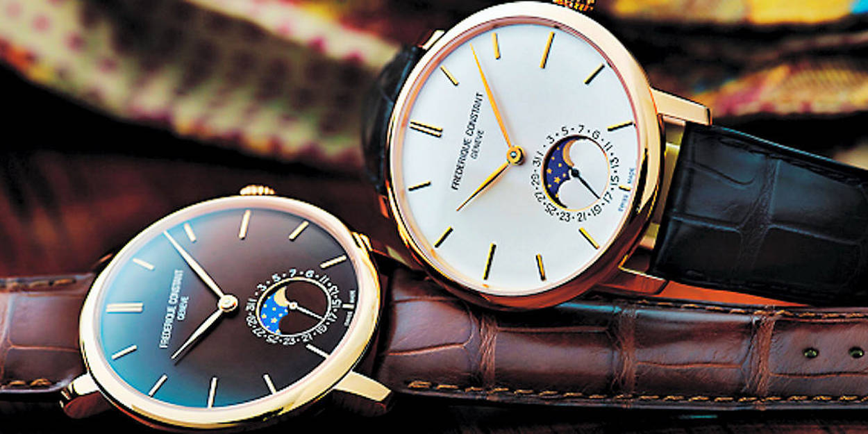 Une semaine avec la Frédérique Constant Slimline Manufacture Phase de lune Montres