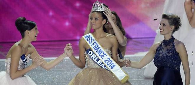 Flora Coquerel, Miss France 2014, au moment de son sacre, samedi soir.