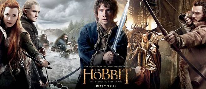 "Le Hobbit : la desolation de Smaug", en salle le 11 decembre 2013.
