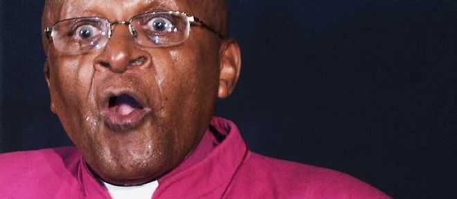 Desmond Tutu lundi soir, a Johannesburg.