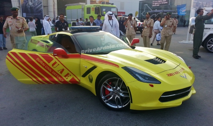 Une Corvette 2014 pour les pompiers.