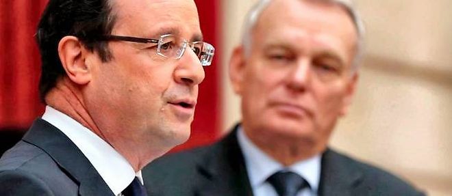 Francois Hollande et Jean-Marc Ayrault.
