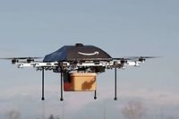 Un drone en démonstration pour Amazon.