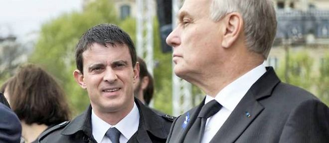 Manuel Valls et Jean-Marc Ayrault le 8 mai.