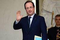 François Hollande, président de la République, à l'Élysée, le 23 décembre 2013. ©Bertrand Guay