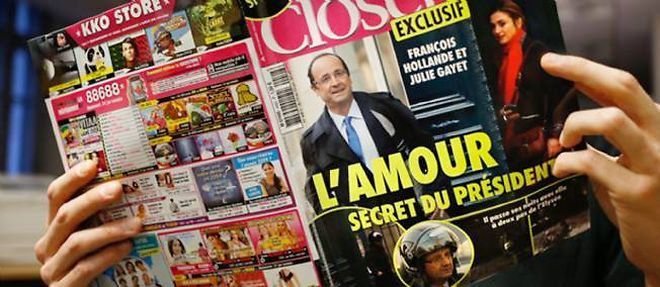La une du magazine Closer sur "l'amour secret du president".