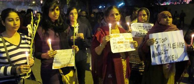 Des milliers de manifestants s'etaient rassembles le 29 decembre 2013 pour pleurer la mort d'une jeune fille violee par six hommes dans un bus a New Delhi. Photo d'illustration. (C) Dougnac