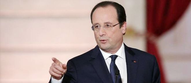 Le président François Hollande lors de sa conférence de presse le 14 janvier. ©WITT / Sipa