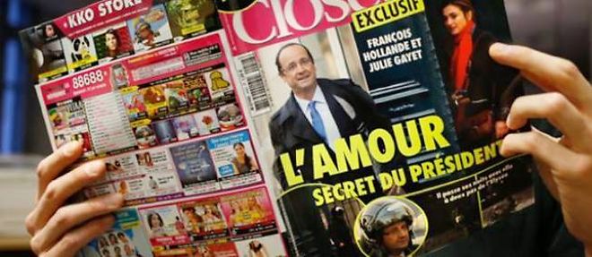 La une du magazine "Closer" sur "l'amour secret du president".