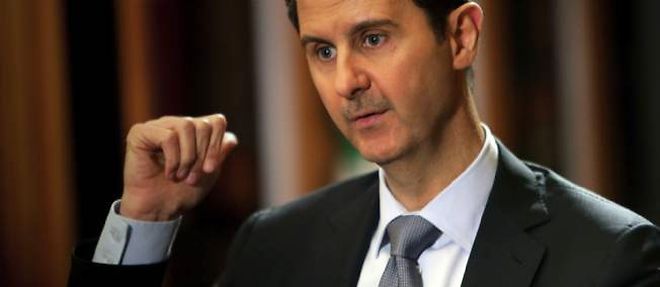 Le president syrien, Bachar el-Assad, le 20 janvier 2014, au cours d'une interview exclusive de l'AFP.