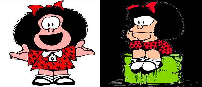 Mafalda, personnage cree en 1964 par le dessinateur argentin Quino.