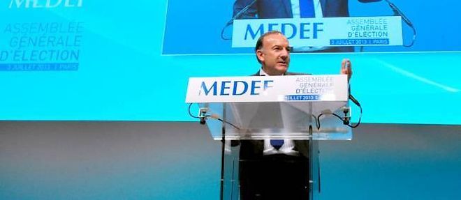 Le president du Medef, Pierre Gattaz.