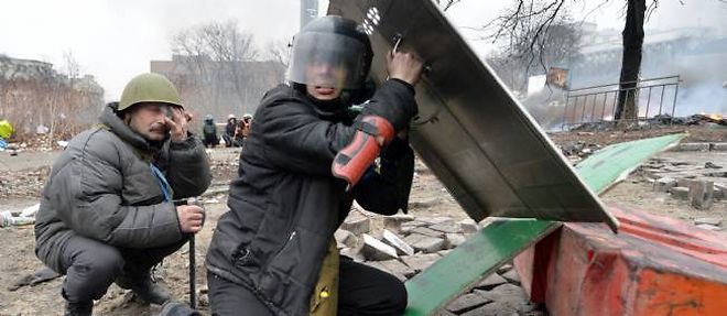 Une soixantaine de manifestants ont ete tues jeudi a Kiev, en Ukraine.