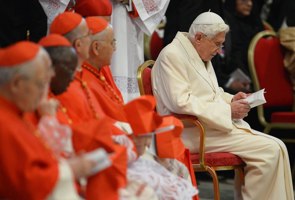 Benoît XVI au Vatican, samedi matin © Vincenzo Pinto, AFP  
