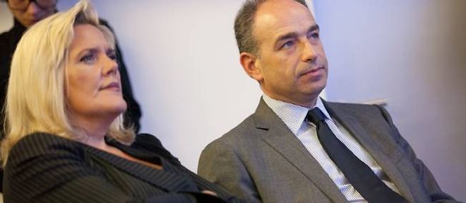 Le patron de l'UMP et depute-maire de Meaux Jean-Francois Cope aux cotes de l'une de ses fideles Michele Tabarot, secretaire generale du parti.