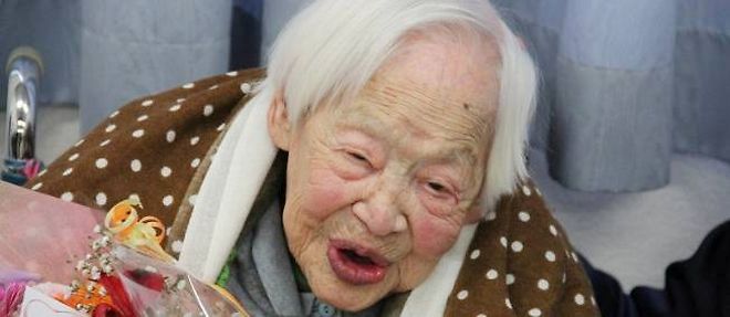 La plus vieille femme du monde a fete mercredi son 116e anniversaire avec des sushis et des friandises.