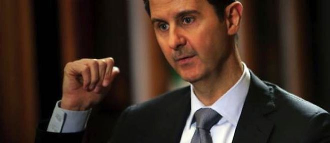 Le president syrien Bachar el-Assad, le 20 janvier 2014, au cours d'une interview exclusive de l'AFP.