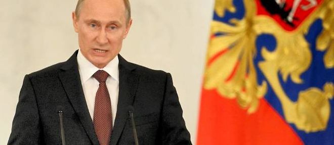 Vladimir Poutine, le 18 mars 2014.