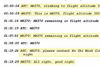 Vol MH370 : la derni&egrave;re heure de communication avec la tour de contr&ocirc;le