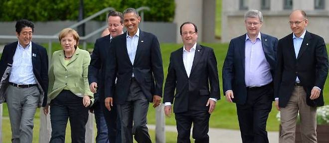 Les membres du G7 en Irlande, le 18 juin 2013.