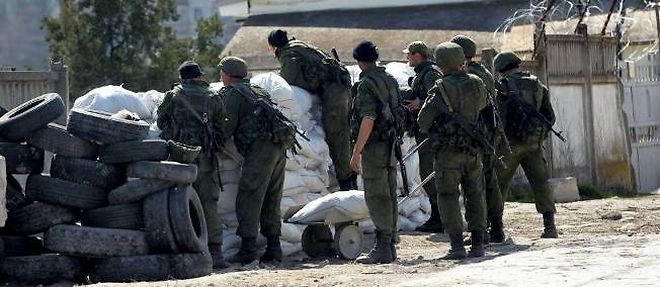 Les soldats russes controlent la Crimee. Photo d'illustration.